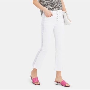 Veronica Beard Carolyn Boot Cut White Jean 26 NWT